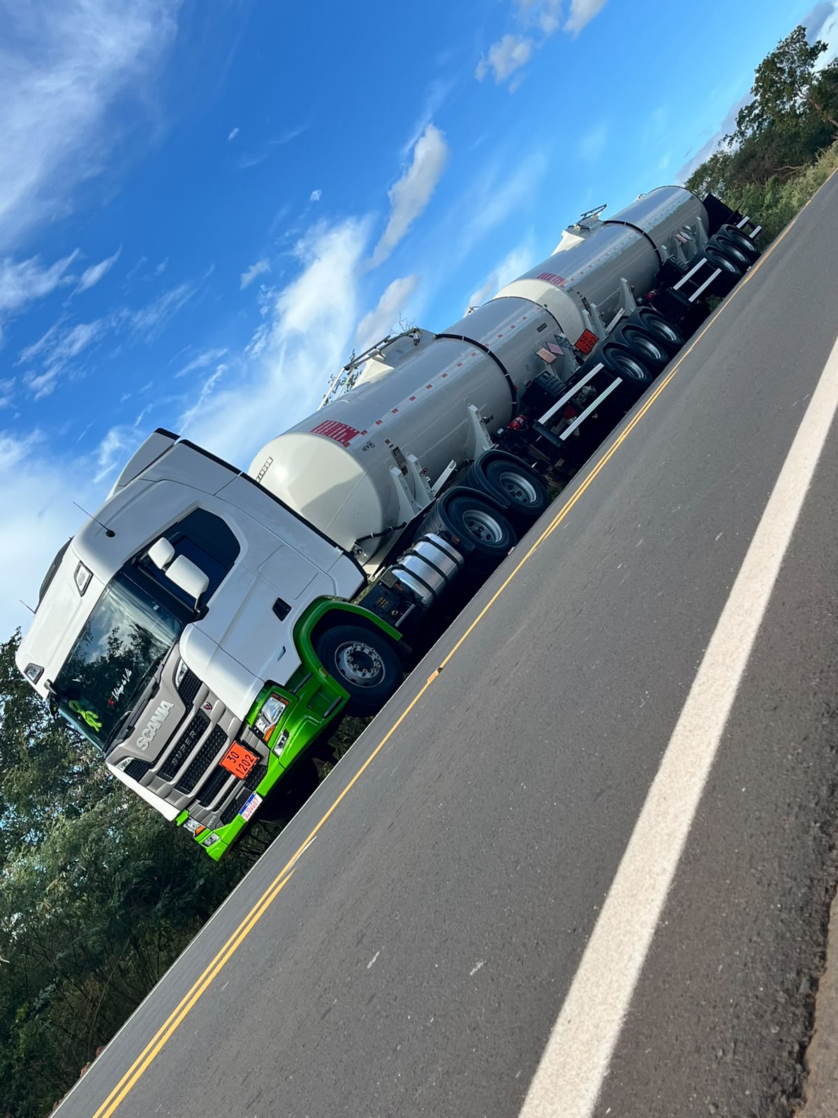 Frota da transportadora de combustíveis